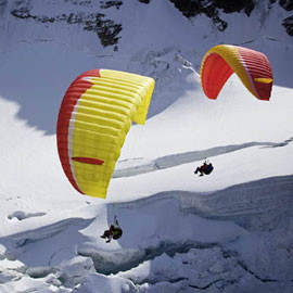 Pärchenflug Gleitschirm Tandem