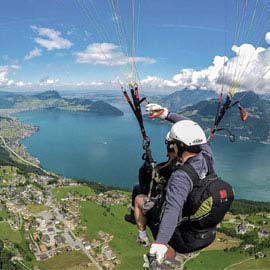 Gleitschirm Panoramaflug Tandem