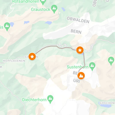 Karte Heliskiing Sustenlimmi Steingletscher