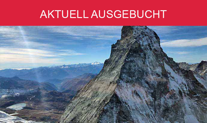 Matterhorn glacier landing by plane