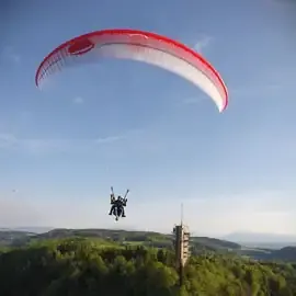 Tandemflug über Zürich