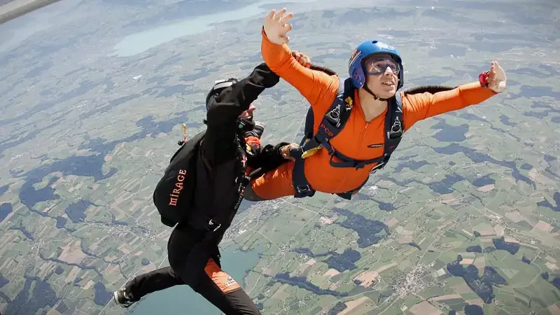 Solo Skydiving in Central Switzerland