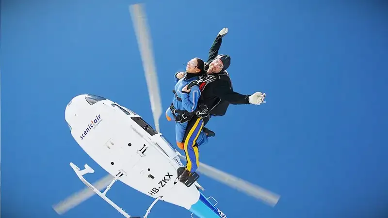 Helicopter Tandem Skydive: Panorama of Eastern Switzerland