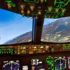 Flight simulator Boeing 777 Zurich