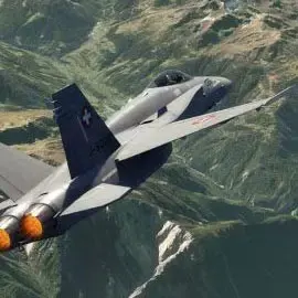 Flight simulator jet flight F/A-18