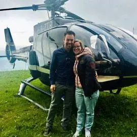Private helicopter flight