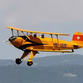 vintage airplane Flight Bücker
